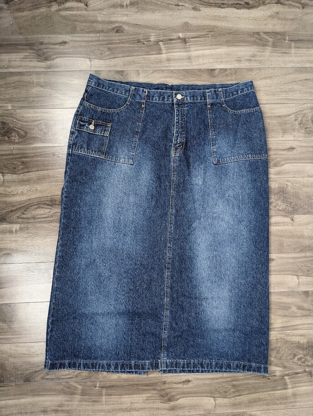 B.U.M. Equipment Women's Denim Midi Skirt Size 24